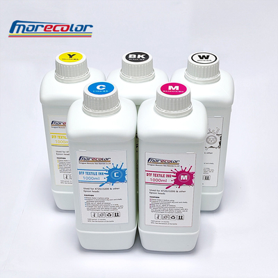 Inchiostro da stampa bianco tessile PET DTF Smooth Clear CMYK universale